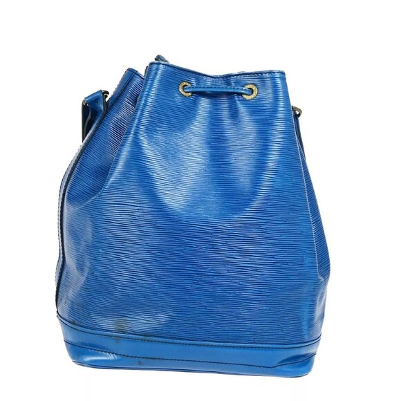 LOUIS VUITTON Noe GM Drawstring Shoulder Bag Epi Leather Blue - Picture 9 of 16